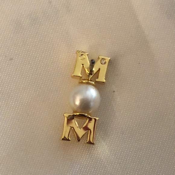 Kate Spade Gold Tone Love You, Mom Linear Stud Earrings Faux Pearl Accent NWT - Picture 10 of 12